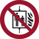 P020 Aufzug im Brandfall nicht benutzen